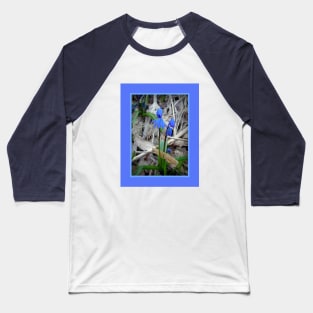 Purple Flowers Baseball T-Shirt